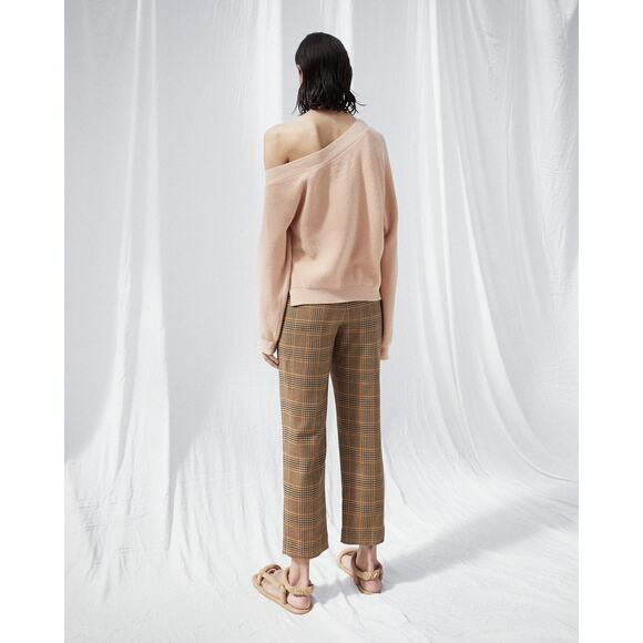 NANUSHKA Mitsu Cropped Plaid Wool Blend Trousers Small S - Picture 4 of 9